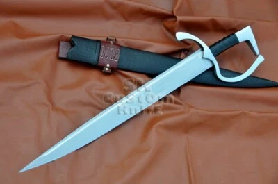 Espada Falchion Siglo XV - Hoja Larga Forjada a Mano - Espiga Completa - Espada Templada 29" Foto 1 de 4