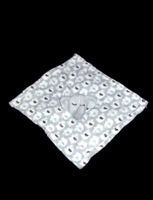 Manhattan Niños Elefante Bebé Manta Gris Blanco Suave Felpa Seguridad Lovey Foto 1 de 2