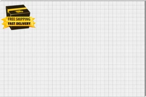 25 Sheet Graph Paper Pad 24" X 36" Large Graph 1" and 1/4" Ruled Grid Paper for - Picture 1 of 7