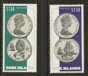 Cook Islands 1974 Scott # 406-407 Mint Never Hinged Set - Picture 1 of 1