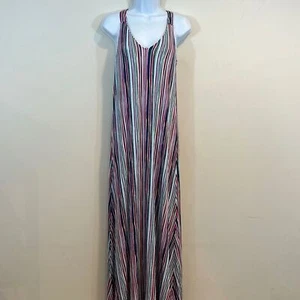 C & C California Dress Women's Size XS Striped Racerback Sleeveless Maxi - Picture 1 of 9