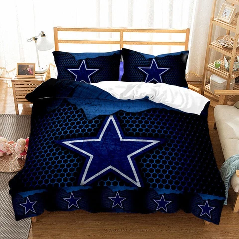 Dallas Cowboys Bedding Set 3PCS Duvet Cover Pillowcases Comforter Cover Cover