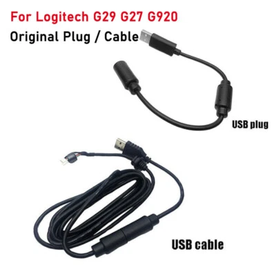 Original For Logitech G920 G923xbOX Wire Steer Wheel Universal USB Cable / Plug - Image 1 of 4