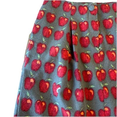 Falda Moschino Vintage BARATA Y CHIC Whool Estampado Manzana Talla 8  Foto 1 de 4