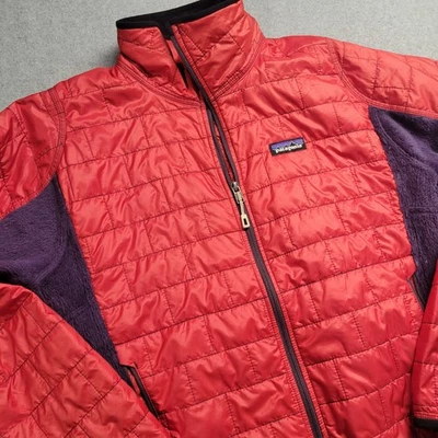 Patagonia Nano Puff Hybrid Polartec Primaloft 夹克男式中号紫色  — 第 1/4 张图片