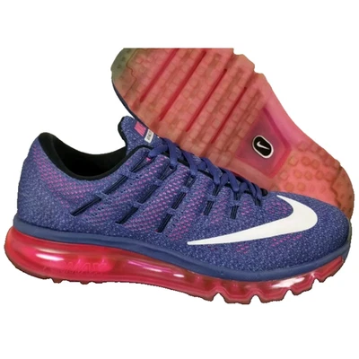 Nike Womens Air Max 2016 Purple Neon Pink Mesh Athletic Activewear Running Shoe - Image 1 of 4