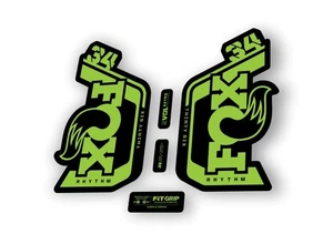 Fox 34 Rhythm 2024 Gabel Federung Factory Aufkleber Sticker selbstklebend grün - Bild 1 von 2