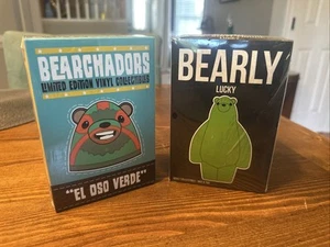 Bimtoy Bearly Available Lucky Green Glow In The Dark Vinyl Figur - LE 225 - Bild 1 von 6