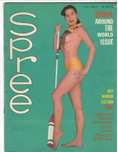Men's Magazine SPREE #3 Jeanne Carmen, Figure Models, Fiction, Humor 1958 - Imagen 1 de 3