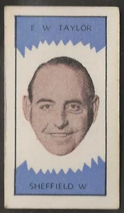 CLEVEDON-FOOTBALL CLUB MANAGERS 1959 (MAUVE FRONT)-#39- SHEFFIELD WED. - TAYLOR - Picture 1 of 2