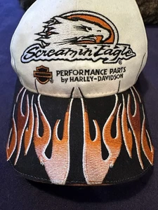 HARLEY DAVIDSON SCREAMING EAGLE Performance Parts Mütze Cap Man Gate Flames Orange - Bild 1 von 3