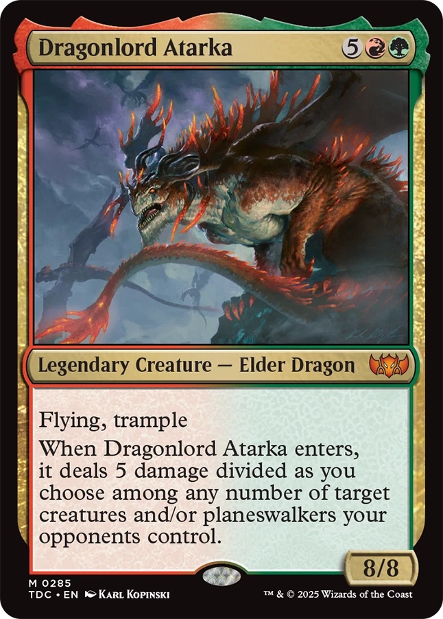 MTG Dragonlord Atarka (English ) TDC - Image 1 of 1