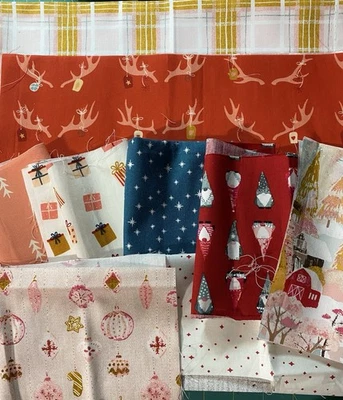 Праздничный комплект металлолома AGF уютный и волшебный адвентальный розовый красный OekoTex хлопок EPP  - Изображение 1 из 4