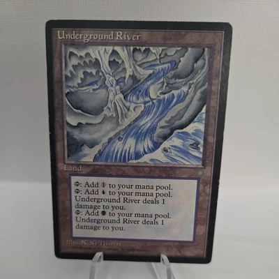 Magic the Gathering - Ice Age Underground River 1995 357 Rare HP - Image 1 of 4