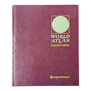 World Atlas Imperial Edition Rand McNally Hardcover - Picture 1 of 4