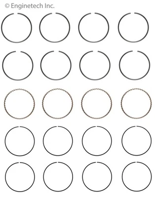 Juego de anillos de pistón para 93-97 Geo Toyota Celica Corolla Prizm C81004-STD Foto 1 de 4