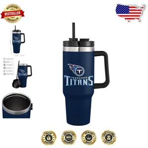 Tennessee Titans 40oz Insulated Travel Mug - Show Your Team Spirit Anywhere! - Picture 1 of 9