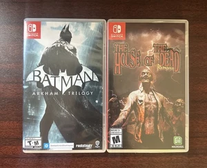 Batman: Arkham Trilogy And The House Of Dead Bundle Nintendo Switch - Picture 1 of 3