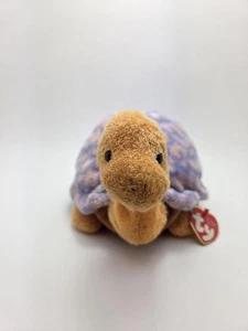 Ty Pluffies Collection “Cruiser” the Soft Turtle Plush - Creased Tag (9 inch) - Picture 1 of 6