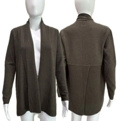 Cárdigan suéter Adrienne Vittadini extra fino de lana merino para mujer talla pequeña Foto 1 de 4