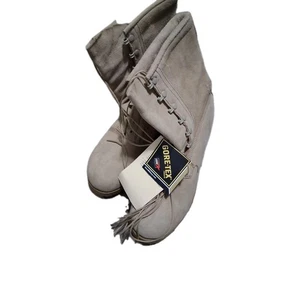 NEU USGI GORTEX HELLBRAUN VELOURSLEDER MITTELHOCH KALTES NASSES WETTER STIEFEL 14,5 - Bild 1 von 4