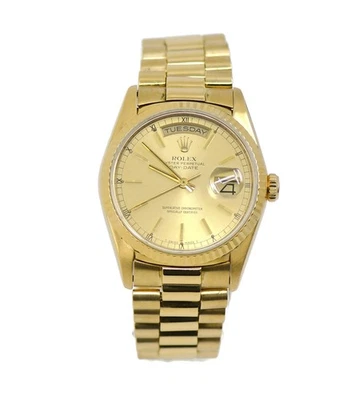 Rolex Day Date 18K Yellow Gold Watch 18238 - Image 1 of 4