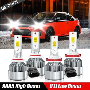 For Scion tC 2008-2013 6000K LED Headlight Bulbs High Low Beam Kit 9005+H11 - Picture 1 of 10