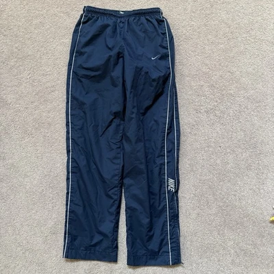 Nike Y2K Silver Tag Gray Track Windbreaker Pants Swoosh Men’s Small - Image 1 of 4