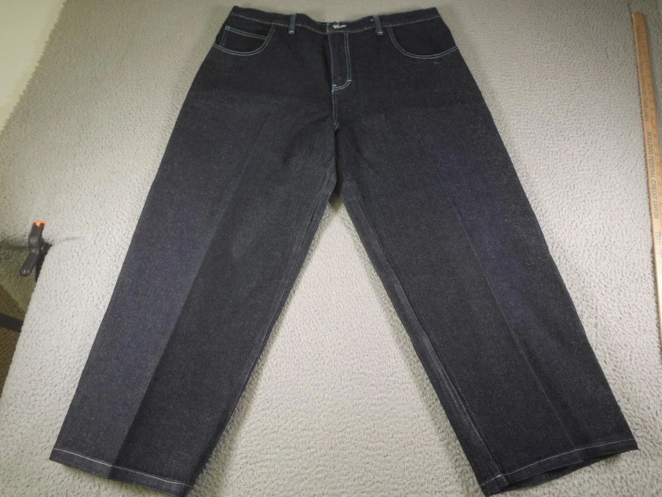 Vintage Iceberg Jeans Mens 42x28 Blue Baggy Skater Italy Streetwear Rap Hip Hop - Image 1 of 4