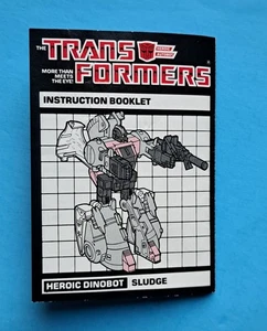 Transformers SLUDGE Heroic DinoBot Instructions Booklet - Picture 1 of 2