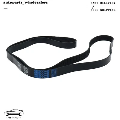 Serpentine Belt 7PK2120 Fit Toyota Tacoma 4Runner Land Rover Range Rover 4.0L V6 - Image 1 of 4