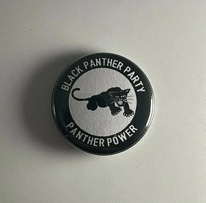 Black Panther Party BPP Huey P. Newton 1" Button B015B Pin Anstecker - Bild 1 von 2