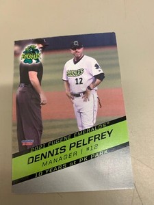 Dennis Pelfrey Card 2021 Eugene Emeralds Team Card