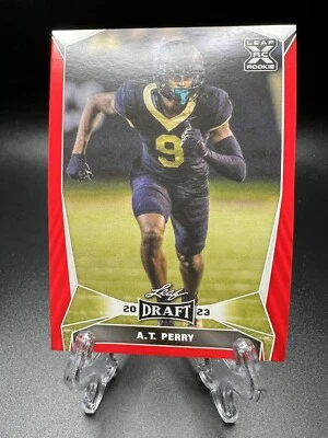 2023 Leaf Draft - #39 A.T. Perry (RC) Red - Image 1 of 2