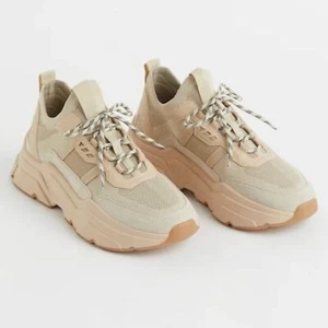 Zapatillas deportivas H&M beige gruesas talla 9 - Imagen 1 de 6
