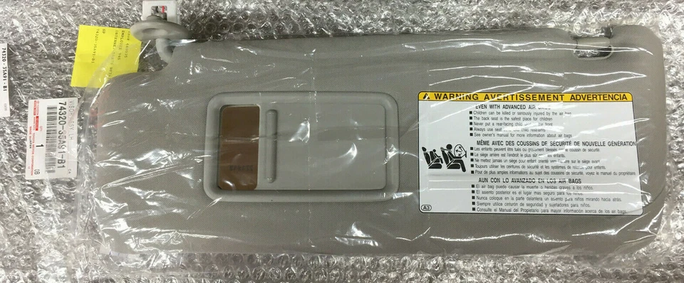 PARASOL LADO CONDUCTOR TOYOTA 4RUNNER FABRICANTE DE EQUIPOS ORIGINALES SE ADAPTA A COLOR GRIS CLARO 2010-2023 Foto 1 de 1