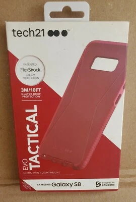 New Tech21 Evo Tactical Galaxy S8 Fitted Case Red T21-5596 - Image 1 of 3