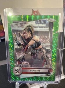 2025 Topps Chrome WWE Kairi Sane Green Geo Refractor /75 - Picture 1 of 2