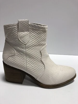 Botas occidentales Dirty Laundry Unite para mujer, blancas, talla 7M Foto 1 de 4