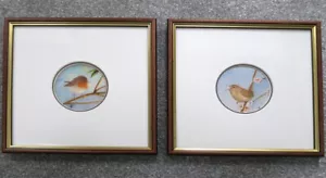 A pair of original oil paintings of birds by Joyce Garrett - Picture 1 of 4