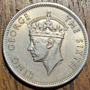 PIECE DE 20 CENTS MALAISIE MALAYA 1948 GEORGES VI (1145) - Imagen 1 de 2