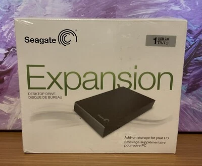 Seagate Expansion Desktop Drive /1TB/USB 3.0/P/N: 1D7AP4-500/Comp PC/MAC SEALED - Image 1 of 3
