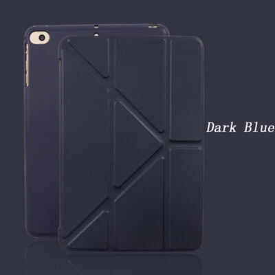 Funda Delgada Origami Inteligente Cuero TPU Cubierta Abatible para iPad 5to 6to/Mini 1 2 3 4 5 6 Foto 1 de 4