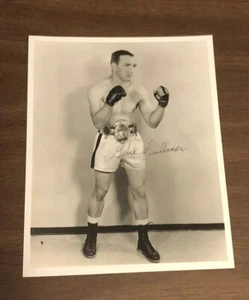 FOTO EN CAJA 8x10 firmada por Gene Fullmer impresión peso medio - Imagen 1 de 3