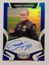 2018 Panini Certified Racing Signatures #CS-MS Morgan Shepherd Blue Auto #35/49