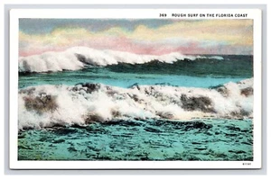 Postkarte: FL Raue Brandung an der Küste Floridas, Florida - unbesendet - Bild 1 von 2