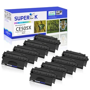 8 PACK Toner for HP CE505X 05X Toner LaserJet P2055x P2055d P2055dn P2050 P2055 - Afbeelding 1 van 24