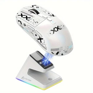 ATTACK SHARK X6 49g SUPERLIGHT Mouse with Magnetic Charging Dock, PixArt PAW3395 - Picture 1 of 50