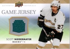 2007-08 Upper Deck Game Jerseys Hockey Card Pick