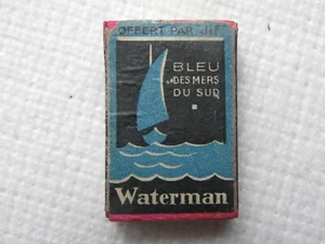 Waterman - seltene frühe Streichholzschachtel. - Bild 1 von 3